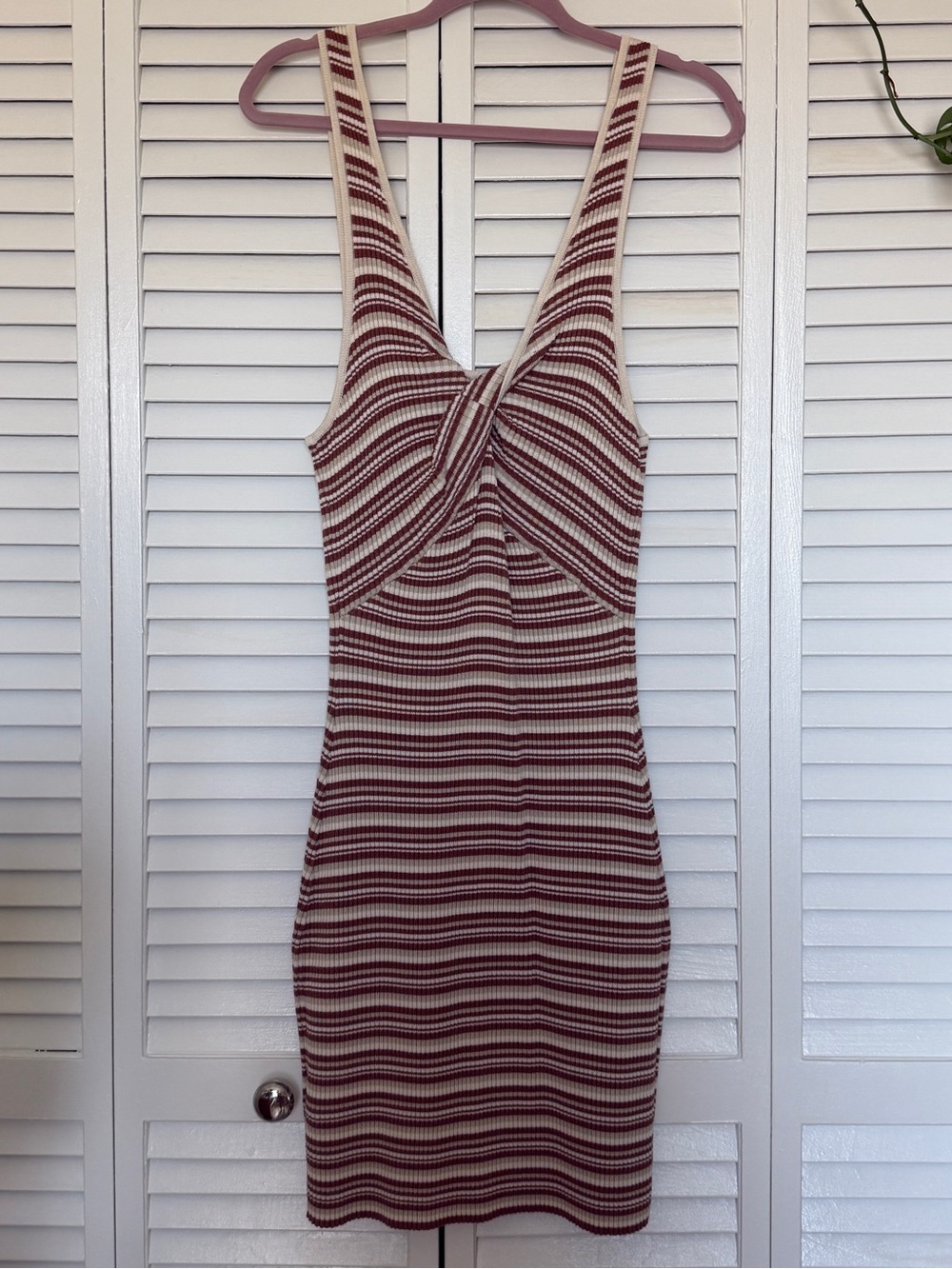 Abercrombie & Fitch Ribbed Stripe Sweater Dress